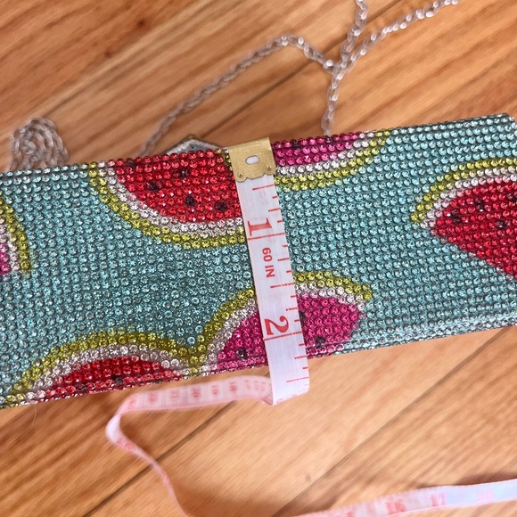 NWT Watermelon Print Crystal Clutch with Detachable Strap - Picture 10 of 10